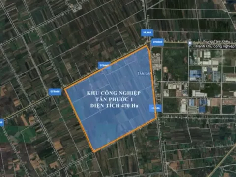 Tiền Giang: Đầu tư 5.936,5 tỷ đồng xây dựng kết cấu hạ tầng khu công nghiệp Tân Phước 1