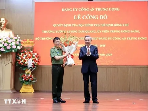 Bộ Chính trị chỉ định Bộ trưởng Lương Tam Quang giữ chức Bí thư Đảng ủy Công an Trung ương