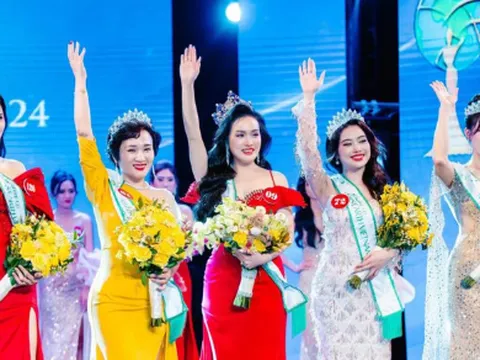Vũ Thị Hoa xuất sắc đăng quang Hoa hậu Quý bà Trái đất Việt Nam 2024