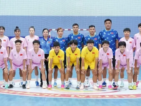 Đội tuyển futsal nữ Việt Nam chuẩn bị tham dự giải giao hữu tại Trung Quốc