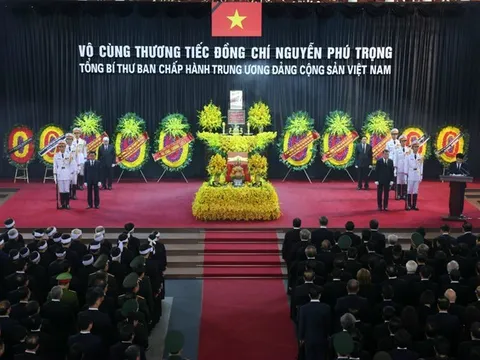 Lời cảm ơn của Ban Lễ tang Nhà nước và gia đình Tổng Bí thư Nguyễn Phú Trọng