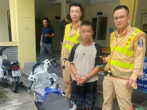 Bắt giữ thanh niên trộm cắp xe máy