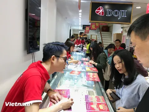 Giá vàng trong nước tăng mạnh, thương hiệu SJC hướng tới mốc 80 triệu đồng