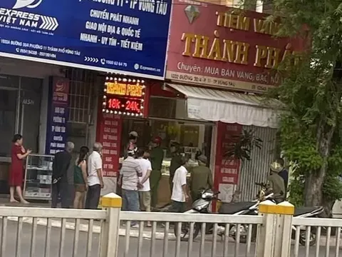 Bắt tại trận đối tượng cướp tiệm vàng ở Vũng Tàu