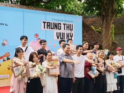 Triển lãm tranh minh họa "Trung thu vui ký" tại Văn Miếu-Quốc Tử Giám