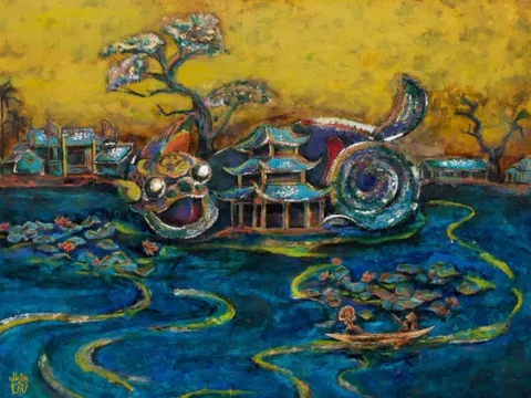 "Dấu thiêng" - triển lãm tranh sơn mài ấn tượng của họa sĩ trẻ Chu Nhật Quang