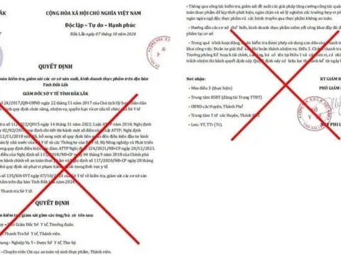 Liên tiếp xuất hiện văn bản giả mạo Sở Y tế tỉnh Đắk Lắk để lừa đảo, chiếm đoạt tài sản
