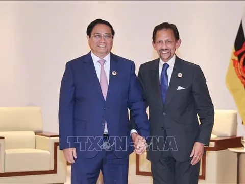 Thủ tướng Phạm Minh Chính hội kiến Quốc vương Brunei