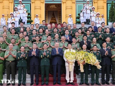 Tổng Bí thư, Chủ tịch nước Tô Lâm trao quyết định thăng cấp bậc hàm, quân hàm Đại tướng, Thượng tướng