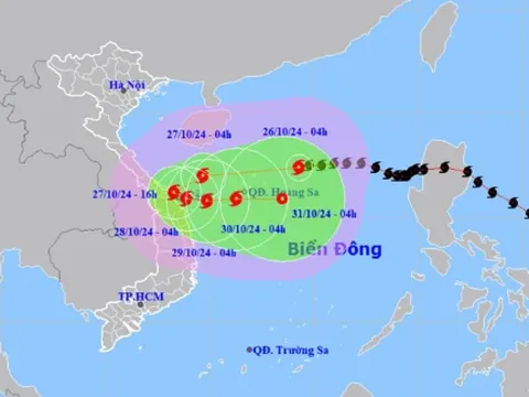 Đêm nay, bão số 6 ảnh hưởng tới vùng biển từ Quảng Bình đến Quảng Ngãi