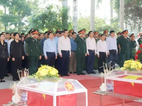 Hà Giang tổ chức Lễ truy điệu và an táng hài cốt liệt sĩ