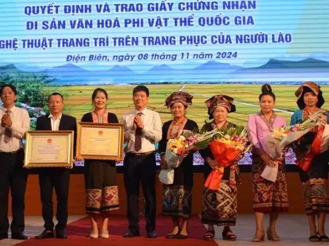 Nghệ thuật trang trí trên trang phục của dân tộc Lào ở Điện Biên được công nhận Di sản văn hóa phi vật thể quốc gia