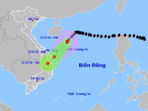 Từ chiều nay, vùng biển Thừa Thiên Huế-Bình Định có gió giật mạnh, sóng lớn