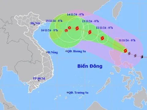 Bão Toraji mạnh lên cấp 12, giật cấp 15, đêm nay sẽ vào Biển Đông