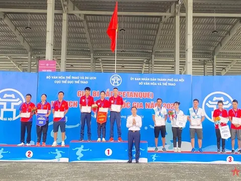 Hà Nội nhất toàn đoàn Giải Bi sắt vô địch đồng đội quốc gia năm 2024