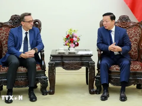 Phó Thủ tướng Trần Hồng Hà tiếp Phó Chủ tịch Tập đoàn Vận tải biển-Logistic Pháp