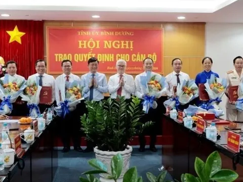 Bình Dương điều động và bổ nhiệm nhiều nhân sự mới