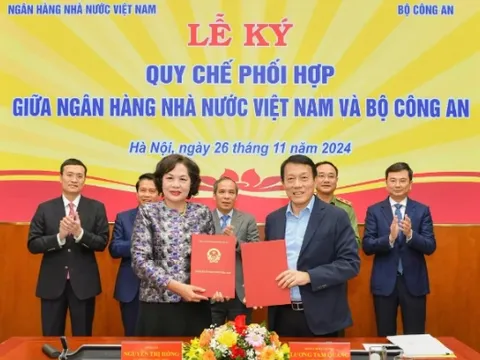 Ngân hàng Nhà nước Việt Nam và Bộ Công an ký kết Quy chế phối hợp