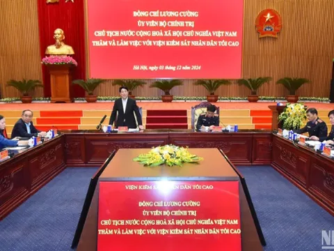Chủ tịch nước Lương Cường: Ngành Kiểm sát đã chủ động khắc phục khó khăn hoàn thành tốt nhiệm vụ đề ra