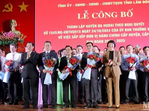 Lâm Đồng công bố thành lập huyện Đạ Huoai sau khi sáp nhập 3 huyện phía nam