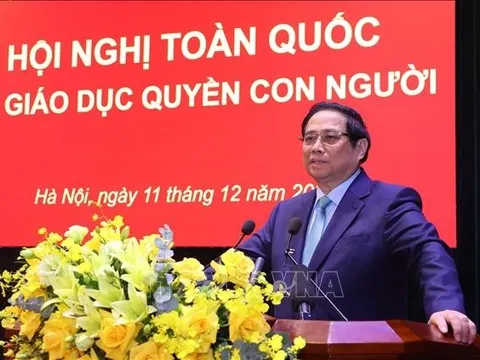 Thủ tướng Phạm Minh Chính dự Hội nghị toàn quốc về giáo dục quyền con người