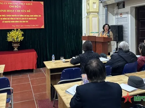 Đảng bộ Thành phố Hà Nội tiến hành đợt sinh hoạt chính trị về "Kỷ nguyên mới - kỷ nguyên vươn mình của dân tộc"