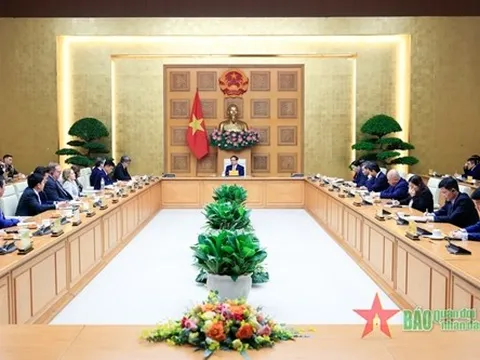 Thủ tướng Phạm Minh Chính tiếp đoàn doanh nghiệp hàng không vũ trụ, quốc phòng, an ninh của Hoa Kỳ