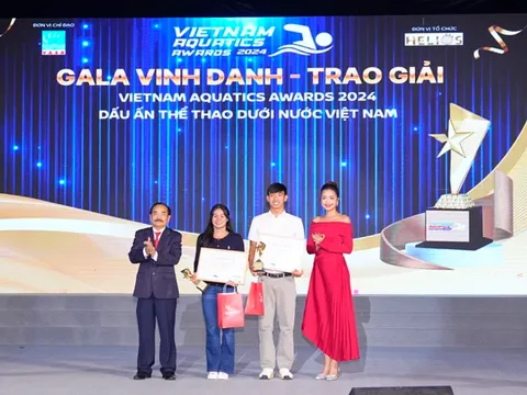Hơn 100 vận động viên tiêu biểu được vinh danh tại Gala Vietnam Aquatics Awards 2024