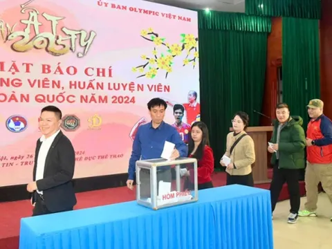 Trịnh Thu Vinh dẫn đầu danh sách bầu chọn vận động viên tiêu biểu toàn quốc 2024