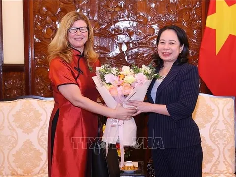 Phó chủ tịch nước Võ Thị Ánh Xuân tiếp Trưởng đại diện UNICEF tại Việt Nam