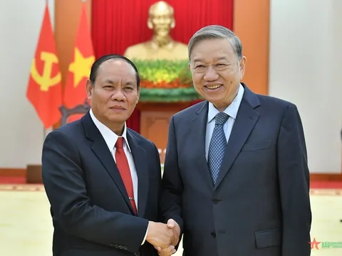 Tổng Bí thư Tô Lâm tiếp Phó thủ tướng Chính phủ, Bộ trưởng Bộ Công an Lào