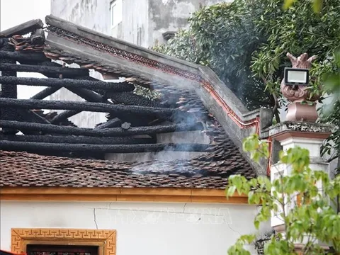 Hỏa hoạn tại chùa cổ 300 năm tuổi ở Bắc Giang