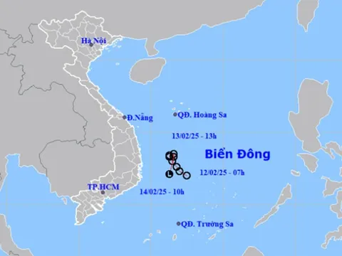 Áp thấp nhiệt đới suy yếu thành vùng áp thấp