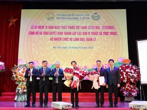 Trường đại học Y Dược, Đại học Quốc gia Hà Nội bổ nhiệm 2 tân Phó hiệu trưởng và nhiều cán bộ quản lý