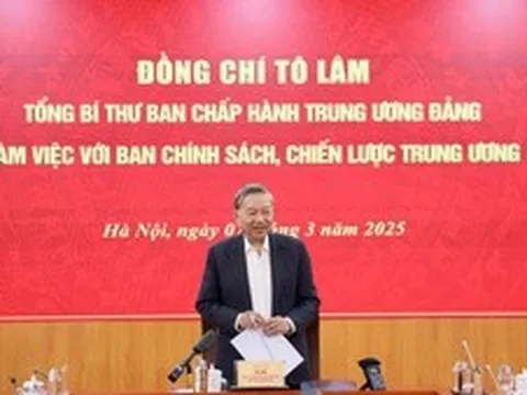 Tổng Bí thư Tô Lâm: Phải có chiến lược rõ ràng phát triển kinh tế tư nhân