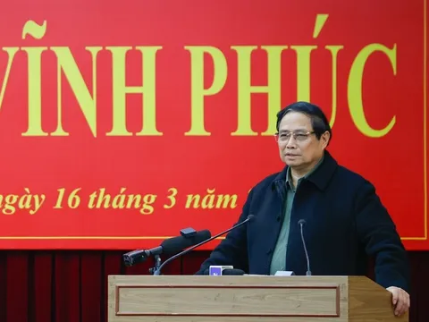 Thủ tướng: Vĩnh Phúc phải tiên phong, mạnh mẽ, hiệu quả hơn nữa, tự lực, tự cường phát triển nhanh, bền vững