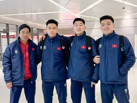 U22 Việt Nam có mặt tại Trung Quốc, sẵn sàng đấu U22 Hàn Quốc