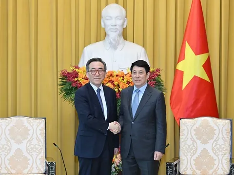 Chủ tịch nước Lương Cường tiếp Bộ trưởng Ngoại giao Hàn Quốc