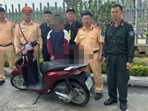 Cảnh sát giao thông bắt giữ đối tượng trộm xe máy đi vào cao tốc