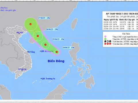 Tin áp thấp nhiệt đới trên Biển Đông