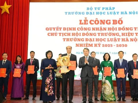 Phó Giáo sư, Tiến sĩ Tô Văn Hòa làm Hiệu trưởng Trường đại học Luật Hà Nội
