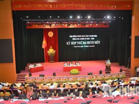 HĐND tỉnh Thanh Hóa khóa XVIII, nhiệm kỳ 2021-2026 khai mạc kỳ họp thứ 31