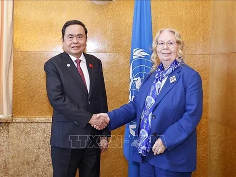 Chủ tịch Quốc hội Trần Thanh Mẫn gặp Tổng giám đốc Văn phòng LHQ tại Geneva và Chủ tịch Hạ viện Cộng hòa Ireland