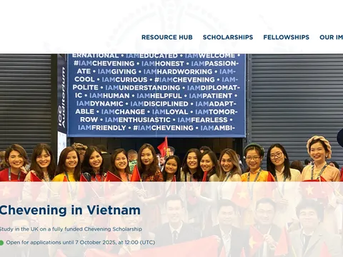 Học bổng Chính phủ Anh Chevening khóa 2026-2027 chính thức mở đơn