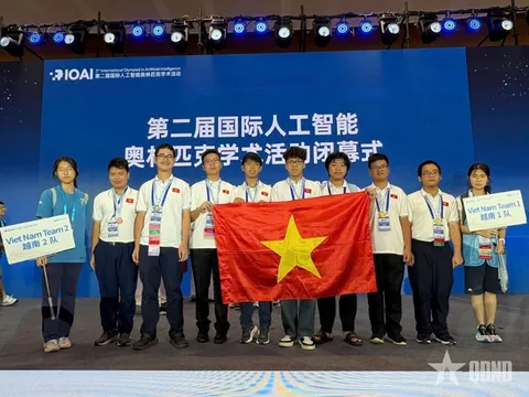 Học sinh Việt Nam giành 3 huy chương vàng Olympic trí tuệ nhân tạo quốc tế