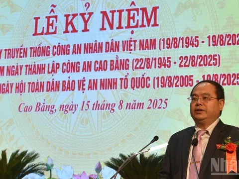 Xây dựng Công an Cao Bằng gần dân, trọng dân, gắn bó với nhân dân