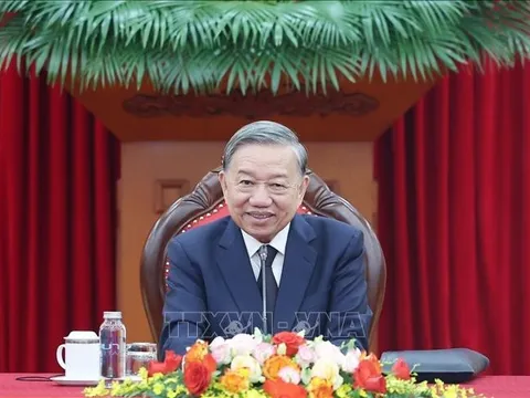 Tổng Bí thư Tô Lâm điện đàm với Chủ tịch Đảng Nhân dân Campuchia Hun Sen