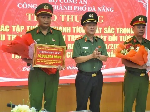 Đà Nẵng khen thưởng Chuyên án truy bắt đối tượng cướp tiệm vàng