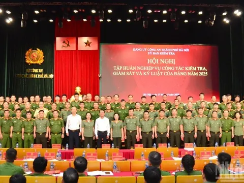 Công an thành phố Hà Nội tập huấn công tác kiểm tra, giám sát và thi hành kỷ luật của Đảng