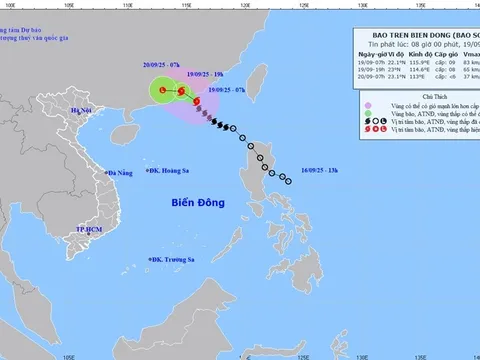 Bão số 8 ở Bắc Biển Đông, biển động rất mạnh
